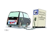 Cartoon: Auftankstelle (small) by RABE tagged merz,union,kanzler,fritze,koalition,spd,klingbeil,bundesregierung,rabe,ralf,böhme,cartoon,karikatur,pressezeichnung,farbcartoon,tagescartoon,trump,putin,krisen,tv,nachrichten,wahl,wahlversprechen,brechung,nichteinhaltung,strom,stromsteuer,stromsteuersenkung,spitzentreffen,kanzleramt,tankstelle,ladesäule,afd,rechte,stecker,elektroauto