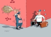 Cartoon: Bahnkeule (small) by RABE tagged db,bahn,reisende,sanierung,bahnstrecke,bahnsahnierung,bahnkunde,gleisbett,service,rabe,ralf,böhme,cartoon,karikatur,pressezeichnung,farbcartoon,tagescartoon,verspätung,bahnsteig,keule,koffer,fahrplan,fahrzeiten,ecke,eckenwitz,schienennetz