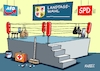 Cartoon: Boxduell (small) by RABE tagged merz,kanzler,koalition,union,spd,klingbeil,cartoon,karikatur,pressezeichnung,farbcartoon,tagescartoon,db,bahn,frühling,frühjahr,frühjahrsputz,ice,zug,blumenkasten,blumenkästen,esc,songcontest,wahl,wähler,lantagswahl,mecklenburg,vorpommern,boxduell,schwesig,holm,afd