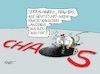 Cartoon: Chaos (small) by RABE tagged merz,kanzler,koalition,union,spd,klingbeil,cartoon,karikatur,pressezeichnung,farbcartoon,tagescartoon,db,bahn,frühling,frühjahr,frühjahrsputz,ice,zug,blumenkasten,blumenkästen,chaos,bas,landtagswahl,baden,württemberg,rheinland,pfalz,abgrund,finanzloch,wähler,dilemma