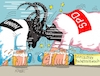 Cartoon: Dickschädel (small) by RABE tagged merz,kanzler,koalition,union,spd,klingbeil,cartoon,karikatur,pressezeichnung,farbcartoon,tagescartoon,bürokratie,verwaltung,beamte,modernisierung,monster,drachen,schwert,holzschwert,nägel,säge,politik,söder,linke,grüne,fasching,karneval,aschermittwoch,bock,gamsbock,bierkrug,bierseidel,dickkopf