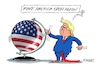 Cartoon: Es dreht sich etwas (small) by RABE tagged donald,trump,kamala,harris,präsidentschaftswahl,usa,wahlkampf,joe,biden,rabe,ralf,böhme,cartoon,karikatur,pressezeichnung,farbcartoon,tagescartoon,mc,donalds,burger,globus,flagge,wahlsieg,wahlsieger