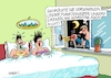 Cartoon: Funktionsuntüchtig (small) by RABE tagged merz,kanzler,koalition,union,spd,klingbeil,cartoon,karikatur,pressezeichnung,farbcartoon,tagescartoon,db,bahn,frühling,frühjahr,frühjahrsputz,ice,zug,blumenkasten,blumenkästen,esc,songcontest,warntag,sirene,alarm,vorwarnung,hupe,ernstfall,fenster,nacht,schlafzimmer,leiter,ehebett,ehepaar