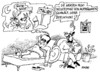 Cartoon: Gute Nacht (small) by RABE tagged berlusconi,italien,euro,krise,eu,brüssel,rettungsschirm,ratingagentur,kanzlerin,merkel,cdu,finanzminister,griechenland,athen,portugal,irland,kreditwürdigkeit,rettungspaket,hilfspaket,steuerzahler,falptraum,fuchs,hase,qual,psychiater,seelenklempner,couch,t