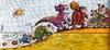 Cartoon: Hannes Hegen Mosaik (small) by RABE tagged hannes,hegen,mosaik,comiczeitung,ddr,dig,dag,digedag,digedags,rabe,ralf,böhme,cartoon,karikatur,pressezeichnung,farbcartoon,tagescartoon,comichelden,ritter,runkel
