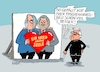 Cartoon: Herzallerliebst (small) by RABE tagged merz,groko,spd,union,posten,postenvergabe,rabe,ralf,böhme,cartoon,karikatur,pressezeichnung,farbcartoon,tagescartoon,schaufenster,deko,umbau,laden,ladenhüter,regierungsbildung,lars,klingbeil,bundespräsident,steinmeier,herz,seele,fotowand,erscheinungsbild,rüge