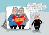 Cartoon: Herzkino (small) by RABE tagged merz,groko,spd,union,posten,postenvergabe,rabe,ralf,böhme,cartoon,karikatur,pressezeichnung,farbcartoon,tagescartoon,schaufenster,deko,umbau,laden,ladenhüter,regierungsbildung,lars,klingbeil,koalition,streit,erscheinungsbild,foto,fotowand,öffentlichkeit,steinmeier,bild