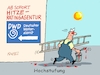 Cartoon: Hitzehochstufung (small) by RABE tagged klimawandel,hitze,hitzewelle,trockenheit,temperaturanstieg,rabe,ralf,böhme,cartoon,karikatur,pressezeichnung,farbcartoon,tagescartoon,servic,telefon,servicetelefon,dwd,hochstufung,ratingagentur
