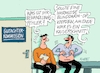 Cartoon: Kaiserschnitt (small) by RABE tagged merz,kanzler,koalition,union,spd,klingbeil,cartoon,karikatur,pressezeichnung,farbcartoon,tagescartoon,db,bahn,frühling,frühjahr,frühjahrsputz,ice,zug,blumenkasten,blumenkästen,esc,songcontest,behandlung,behandlungsfehler,arzt,patient,op,tupfer,besteck,arztfehler,kaiserschnitt,blinddarmoperation,krankenkasse,gutachterkommission,klage,medizin