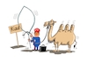 Cartoon: Meister Nadelöhr (small) by RABE tagged trrump,donald,präsident,usa,zoll,strafzoll,cartoon,karikatur,rabe,ralf,böhme,pressezeichnung,farbcartoon,tagescartoon,vatikan,büro,papst,franziskus,tod,sekretär,konklave,selbsternennung,kirche,bischof,riad,scheich,könig,staatsbesuch,deal,öhr,nadelöhr,kamel,handel,geschäft,handelsabkommen