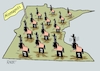 Cartoon: Minnesota (small) by RABE tagged trump,präsident,usa,donald,einmarsch,erstürmung,cartoon,karikatur,pressezeichnung,rabe,ralf,böhme,farbcartoon,tagescartoon,venezuela,südamerika,maduro,regimewechsel,weltordnung,kongress,völkerrecht,minneapolis,minnesota,polizeieinsatz,ice,beamte,colt,revolver,tod
