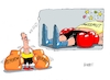 Cartoon: Missmut (small) by RABE tagged merz,kanzler,koalition,union,spd,klingbeil,cartoon,karikatur,pressezeichnung,farbcartoon,tagescartoon,db,bahn,frühling,frühjahr,frühjahrsputz,ice,zug,blumenkasten,blumenkästen,esc,songcontest,klausurtagung,missmut,zuversicht,reformherbst,herbst,reformpaket,boxer,boxhandschuhe,denkblase