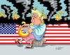 Cartoon: Nicht Robert de NERO (small) by RABE tagged trrump,donald,präsident,usa,zoll,strafzoll,cartoon,karikatur,rabe,ralf,böhme,pressezeichnung,farbcartoon,tagescartoon,vatikan,büro,papst,franziskus,tod,sekretär,konklave,selbsternennung,kirche,bischof,la,losangeles,bürgerproteste,migrationspolitik,nationalgarde,nero,rom,flammen,feuer,harfe,flagge