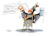 Cartoon: Oktoberfest feiern (small) by RABE tagged oktober,oktoberfest,wiesn,münchen,bayern,brezel,brezn,weißwurst,maß,händel,rabe,ralf,böhme,cartoon,karikatur,pressezeichnung,farbcartoon,bundesadler,tagescartoon