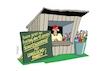 Cartoon: Schirmherrschaft (small) by RABE tagged bude,verkaufsstand,stand,verkäufer,schirm,schirmherr,schirmherrschaft,rabe,ralf,böhme,cartoon,karikatur,pressezeichnung,farbcartoon,tagescartoon,freitag,dreizehnter,unglück,pech,pechvogel,unglücksrabe