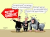 Cartoon: Silberrücken (small) by RABE tagged ampel,ampelregierung,rot,grün,gelb,fdp,spd,grüne,rabe,ralf,böhme,cartoon,karikatur,pressezeichnung,farbcartoon,tagescartoon,inflation,einkommen,rente,rentenpaket,bruch,streit,neuwahlen,linke,parteitag,halle,neuwahl,parteispitze,aktion,silberlocke,ramelow,gysi,bartsch,gorilla,silberrücken,power