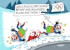 Cartoon: TikTokklickklick (small) by RABE tagged kälte,winter,frost,eis,schnee,wetter,wetterbericht,eisglätte,dauerfrost,cartoon,karikatur,rabe,ralf,böhme,tageszeichnung,farbcartoon,pressezeichnung,feuerwehr,kind,eisen,metall,zunge,klima,klimakleber,wintersport,olympia,winterspiele,bob,bobbahn,eiskanal,tiktok,klick,aufruf,like,sturz,unfall,schlitten,sieg,medien