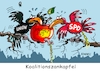 Cartoon: Zankapfel (small) by RABE tagged merz,groko,spd,union,posten,postenvergabe,rabe,ralf,böhme,cartoon,karikatur,pressezeichnung,farbcartoon,tagescartoon,schaufenster,deko,umbau,laden,ladenhüter,regierungsbildung,regierungserklärung,bundestag,haushalt,zank,streit,zankapfel,vogel,krähe,apfel