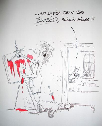 Cartoon: Blutbild (medium) by erix tagged ärzte