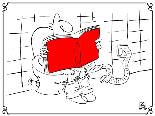 Cartoon: Book (medium) by izidro tagged book