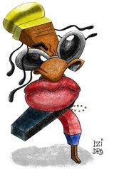 Cartoon: singer Carlinhos Brown (medium) by izidro tagged caricature