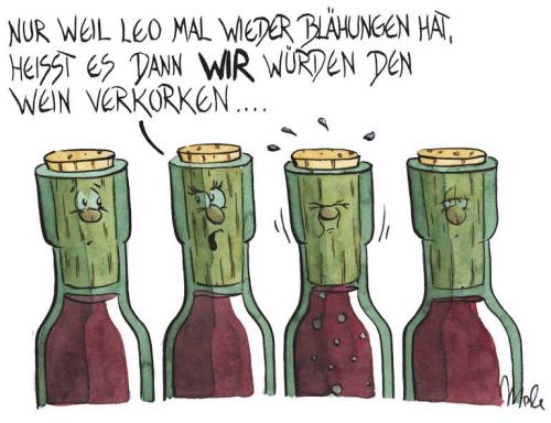 Cartoon: Pupser (medium) by mele tagged wein,korken,alkohol,alkohol,korken,wein,furzen,pupsen,blähung,korken,wein,verkorkt