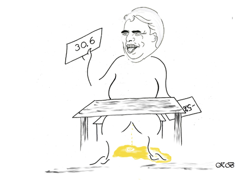 Cartoon: Wahlsieger (medium) by menschenskindergarten tagged gabriel,mecpom,landtagswahl,spd,afd,cdu