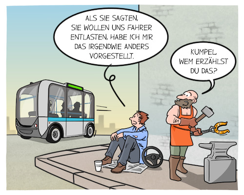 Cartoon: Autonomes Fahren (medium) by Cloud Science tagged autonomes,fahren,selbstfahrendes,auto,roboter,robotaxizukunft,mobilität,job,jobverlust,arbeitsplatz,existenz,innovation,tech,technik,technologie,automobilindustrie,hufschmied,digitale,revolution,pferde,autos,digitalisierung,transformation,wandel,verkehr,autonomes,fahren,selbstfahrendes,auto,roboter,robotaxizukunft,mobilität,job,jobverlust,arbeitsplatz,existenz,innovation,tech,technik,technologie,automobilindustrie,hufschmied,digitale,revolution,pferde,autos,digitalisierung,transformation,wandel,verkehr