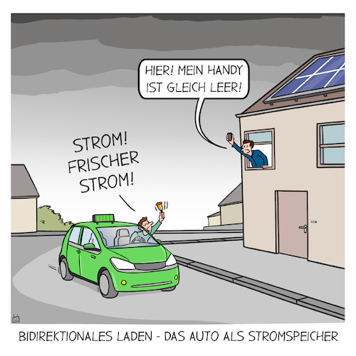 Cartoon: Bidirektionales Laden (medium) by Cloud Science tagged bidirektionales,laden,vehicle,to,grid,v2g,elektroauto,elektromobilitaet,stromspeicherung,nachhaltige,energie,erneuerbare,energien,solarenergie,solarpanels,stromnetz,energieversorgung,akku,smart,stromhandel,zukunftstechnologie,energiewende,eauto,auto,autocartoon,elektro,stromspeicher,elektrizitaet,gruene,technologie,stromversorgung,ladeinfrastruktur,energieautarkie,energieeinspeisung,umweltfreundlich,oekologie,klimaschutz,innovativ,zukunft,cartoon,illustration,nachhaltigkeit,v2h,v2b,v2l,v2x,bidirektionales,laden,vehicle,to,grid,v2g,elektroauto,elektromobilitaet,stromspeicherung,nachhaltige,energie,erneuerbare,energien,solarenergie,solarpanels,stromnetz,energieversorgung,akku,smart,stromhandel,zukunftstechnologie,energiewende,eauto,auto,autocartoon,elektro,stromspeicher,elektrizitaet,gruene,technologie,stromversorgung,ladeinfrastruktur,energieautarkie,energieeinspeisung,umweltfreundlich,oekologie,klimaschutz,innovativ,zukunft,cartoon,illustration,nachhaltigkeit,v2h,v2b,v2l,v2x