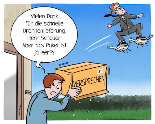 Cartoon: Drohnen Aktionsplan (medium) by Cloud Science tagged drohnen,flugtaxi,flugtaxis,scheuer,politik,verkehr,logistik,infrastruktur,transport,digitalisierung,digital,zukunft,tech,technik,technologie,logitsik,paketzustellung,verkehrswende,drohnen,flugtaxi,flugtaxis,scheuer,politik,verkehr,logistik,infrastruktur,transport,digitalisierung,digital,zukunft,tech,technik,technologie,logitsik,paketzustellung,verkehrswende