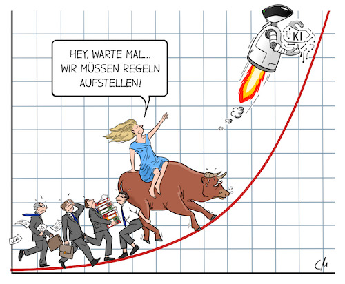 Cartoon: EU will KI regulieren (medium) by Cloud Science tagged ki,künstliche,intelligenz,regulierung,europa,exponentielles,wachstum,recht,technologie,zukunft,fortschritt,innovation,ki,künstliche,intelligenz,regulierung,europa,exponentielles,wachstum,recht,technologie,zukunft,fortschritt,innovation