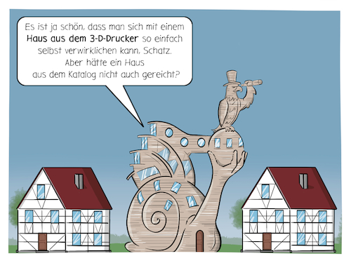 Haus aus dem 3-D-Drucker