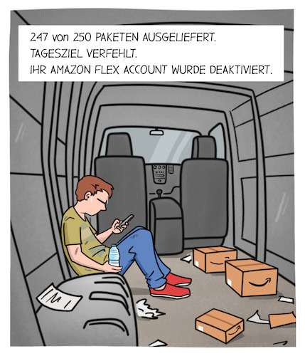 Cartoon: Wenn Algorithmen feuern (medium) by Cloud Science tagged amazon,flex,logistik,lieferung,paket,transport,online,handel,algorithmen,ki,algorithmus,zukunft,digitalisierung,arbeit,arbeitswelt,daten,künstliche,intelligenz,retail,überwachung,scoring,kündigung,arbeitslosigkeit,arbeitsleistung,stress,amazon,flex,logistik,lieferung,paket,transport,online,handel,algorithmen,ki,algorithmus,zukunft,digitalisierung,arbeit,arbeitswelt,daten,künstliche,intelligenz,retail,überwachung,scoring,kündigung,arbeitslosigkeit,arbeitsleistung,stress