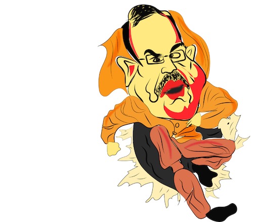 Cartoon: Carcaiture of Ajay Doval (medium) by anupama tagged carcaiture