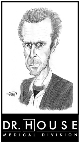 Cartoon: House M.D. (medium) by DeVaTe tagged house,md,dr,television,show,serie,tv