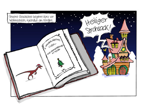 Cartoon: A CON CARNE Christmas Carol (medium) by Schoolpeppers tagged apps,facebook,weihnachten