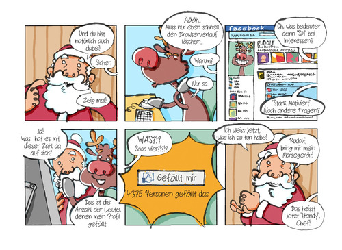 Cartoon: A CON CARNE Christmas Carol (medium) by Schoolpeppers tagged apps,facebook,weihnachten