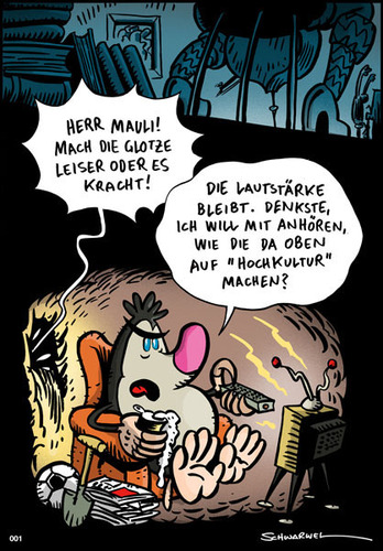 Cartoon: Herr Mauli Hochkultur (medium) by Schweinevogel tagged mauli,herr,cartoon,schwarwel,witz,witzig,lustig,schweinevogel