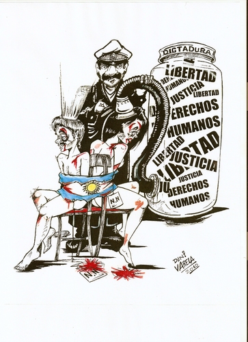 Cartoon: 24 de Marzo de 1976 (medium) by DANIEL EDUARDO VARELA tagged epoca,de,plomo