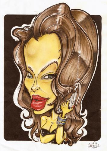 Cartoon: angelina jolie (medium) by DANIEL EDUARDO VARELA tagged completo