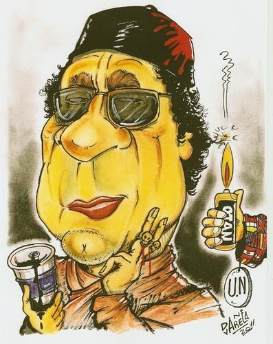 Cartoon: kadafi (medium) by DANIEL EDUARDO VARELA tagged libia