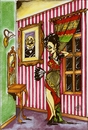 Cartoon: APARENTAR (small) by DANIEL EDUARDO VARELA tagged cortina