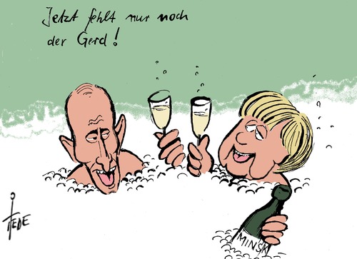 Putin und Merkel