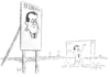 Cartoon: Hoffnungsträger (small) by tiede tagged guttenberg,doktortitel,verlust,akzeptanz