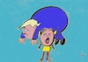 Cartoon: Pippi Thunberg (small) by tiede tagged greta,thunberg,klima,trump,konferenz,usa,pippi,langstrumpf,tiede,cartoon,karikatur