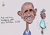 Cartoon: TTIP - Hühnchen (small) by tiede tagged chlorhühnchen,ttip,freihandelsabkommen,usa,eu,obama,merkel,hannover,tiede,cartoon,karikatur