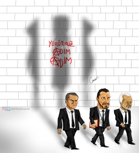Cartoon: Unbeaten! (medium) by Caner Demircan tagged senol,günes,ufuk,sarica,müfit,arin,besiktas