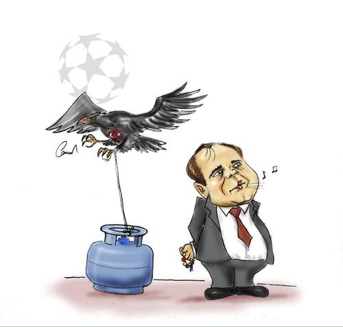 Cartoon: Yildirim Demirören (medium) by Caner Demircan tagged tüpcü,demirören