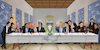 Cartoon: Last Supper (small) by Caner Demircan tagged uefa,champions,league,last,supper,da,vinci,football,soccer