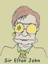 Cartoon: Elton John (small) by michaskarikaturen tagged karikatur,elton,john